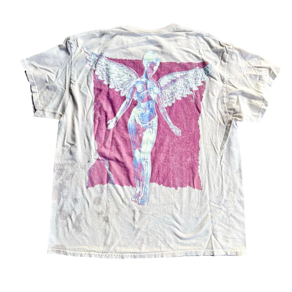 Nirvana In Utero Shirt Off White Color XL 22x29 Preowned